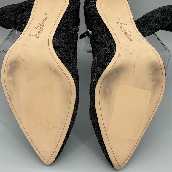 Sam Edelman Women’s Olson Stretch Boots Metallic Black Size 9M - Picture 10 of 10